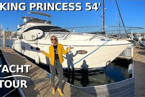 $795,000 2007 VIKING PRINCESS 54' Flybridge YACHT TOUR & SPECS / Liveaboard Motor yacht Power..