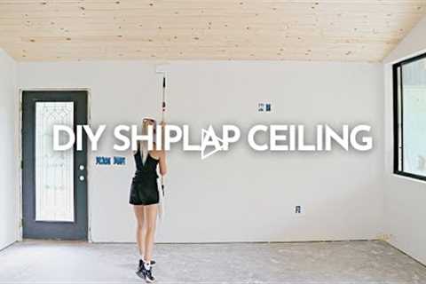 DIY Shiplap Ceiling | Building a Vacation Rental