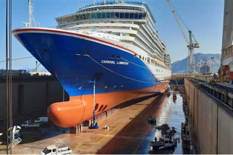 Carnival Luminosa Departs Shipyard, Now Heading to Pick Up Crew