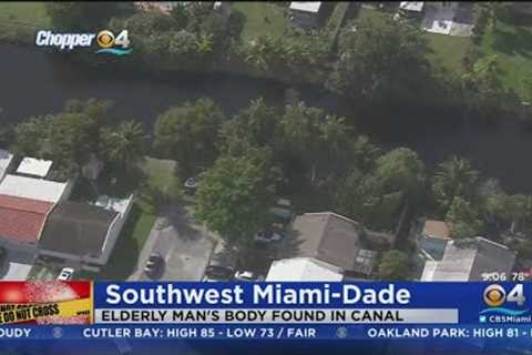 SW Miami-Dade body of elderly man found in canal