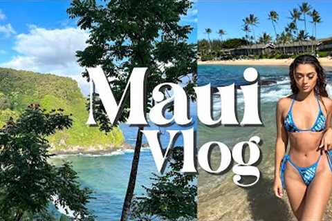 4 DAYS IN HAWAII | Maui Travel Vlog | Road to Hana, Parasailing & more!🌺