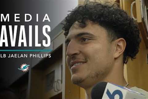 Linebacker Jaelan Phillips meets with the media | Miami Dolphins