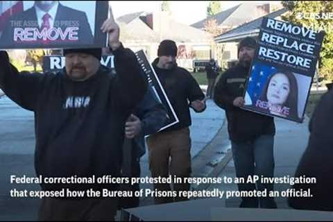 Federal Corrections Workers Protest Outside Bureau of Prisons