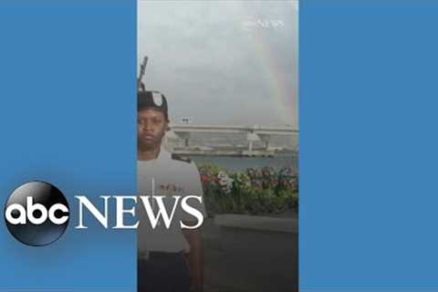 Rainbow appears during Pearl Harbor remembrance ceremony