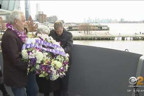 Intrepid wreath laying for Pearl Harbor Day