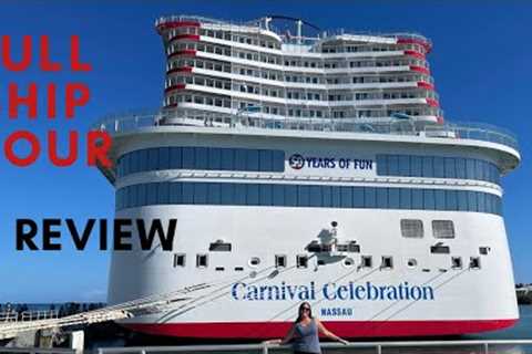 Carnival Celebration Cruise Ship Full Walking Tour & Review 2023