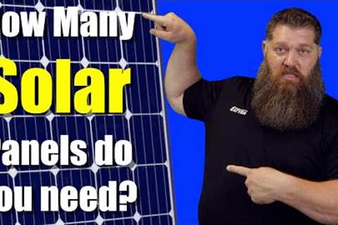 How many solar panels do I need on my RV?