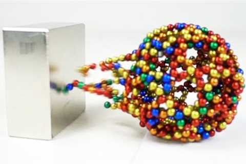 Monster Magnets VS Magnetic Sculptures in Slow Motion | Magnetic Games