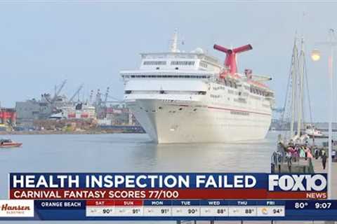 Carnival Fantasy cruise ship fails health inspection