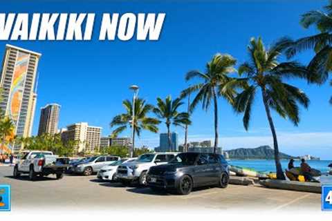 WAIKIKI NOW 🌈 Drive Around Waikiki ⛱️ Hawaii 4K Driving
