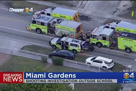 Shooting investigation outside Miami Gardens school