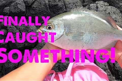 I finally caught something to eat! | HAWAII FISHING ADVENTURES