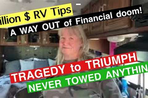Unbelievable story.  Empowerment. Travel trailer tour. Cats with her always. RV Gems & tips