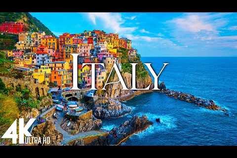 FLYING OVER ITALY (4K Video UHD) - Scenic Relaxation Film With Inspiring Music