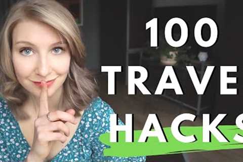 100 Travel Hacks to try in 2023 (packing, hotel, flight & airport hacks)