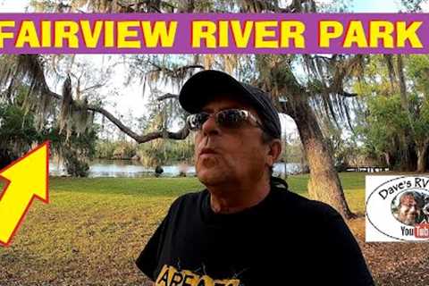RV Camping One Night at Fairview-Riverside State Park in Madisonville Louisianna