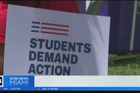 FIU students hold walkout, join national protest against guns