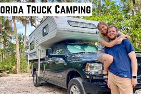 We’re Back Living FULL TIME In Our Truck Camper! FLORIDA State Park Camping with E-Bikes!