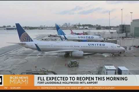 Officials optimistic Fot Lauderdale-Hollywood International will reopen Friday