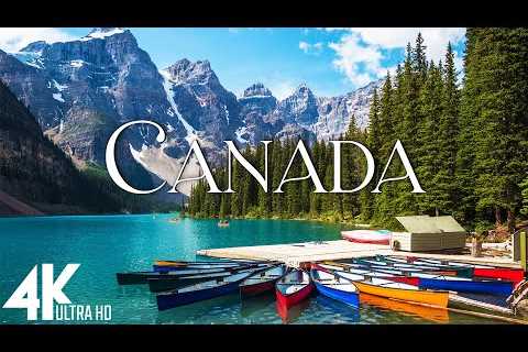 FLYING OVER CANADA (4K Video UHD) - Scenic Relaxation Film With Inspiring Music
