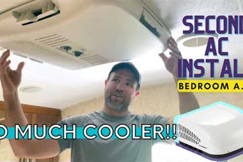 Installing a Second AC on an RV or Camper | Bedroom Air Conditioner Unit Install on Fifth Wheel