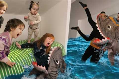 HiDE n SEEK with SHARKS!! Adley & Niko morning routine gets a bit Crazy! a Family Trip &..
