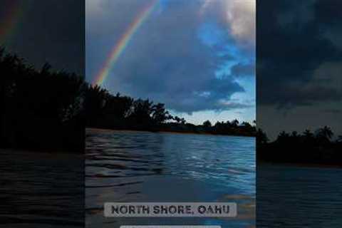 BRIGHT RAINBOW at Secret Beach in Hawaii - #secretbeach #Rainbow #Beach