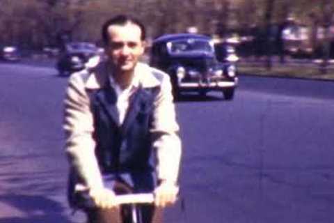 A 1940s Bike Ride on Ocean Parkway Brooklyn - silent 8mm film