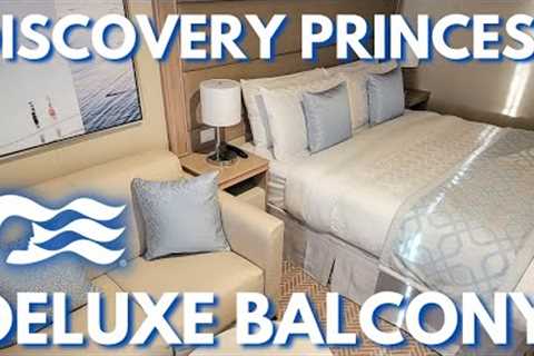 Discovery Princess Deluxe Oceanview Balcony Cabin Stateroom Tour, Princess Cruises