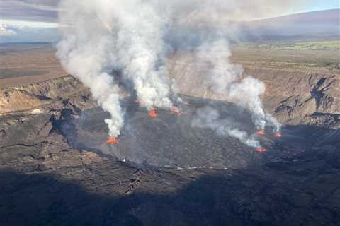 Update: Hawaiian Volcano Observatory lowers alert levels for Kīlauea; expects eruption to stay at..