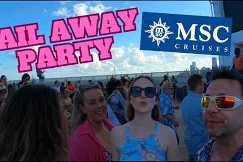 MSC Seascape Sail Away Dance Party New Megaship and Flagship MSC Cruises USA Port Miami 2023