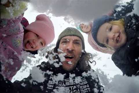 BURiED at PiRATE iSLAND!! Snow Day! Sled on the Slide! Winter Beach Adventure with Niko Adley & ..