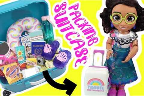 Disney Encanto Mirabel Doll Packs Suitcase for Vacation + Mini Fashion Purse