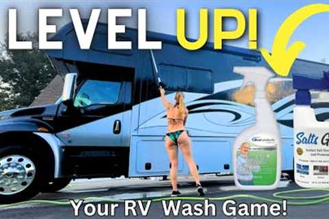 Best Portable Solar Solution! (Super C RV Wash Tips & Speed Increase)