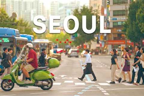 Summer in Seoul City | Music for Relaxing | Travel Korea 4K HDR
