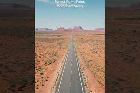 Forrest Gump movie location #monumentvalley #visitusa #travelvideos #utah #arizona