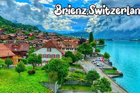 Brienz, Switzerland, walking tour on a rainy day 4K - The most beautiful Swiss villages