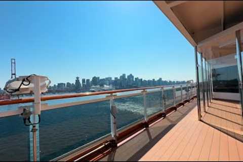 Holland America Alaska Cruise: Vancouver, Embarkation, & Koningsdam Oceanview Room Tour / VLOG..