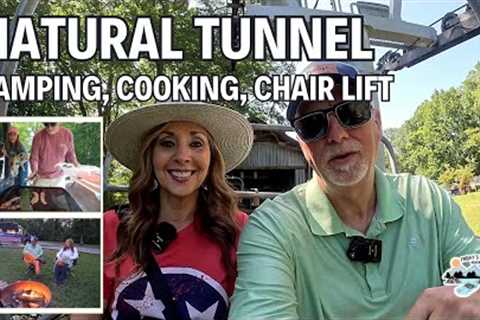 Natural Tunnel State Park SW VA | Camping | Tour the tunnel | Cooking on Blackstone!
