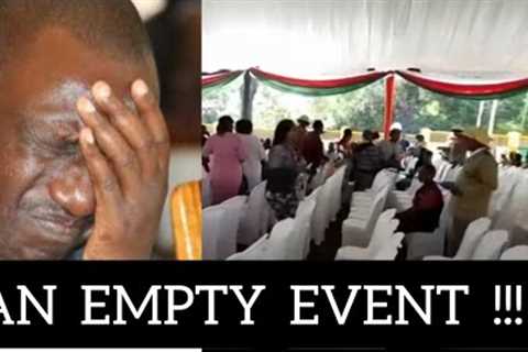 RUTO FORCED to address empty chairs as Hustlers skip his event in Nairobi
