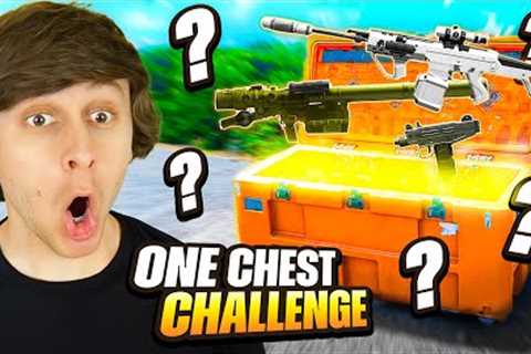 I won in Warzone doing the ONE CHEST challenge!