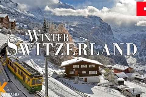 Winter Switzerland 4K Ultra HD • Stunning Footage, Scenic Relaxation Film with Calming Music