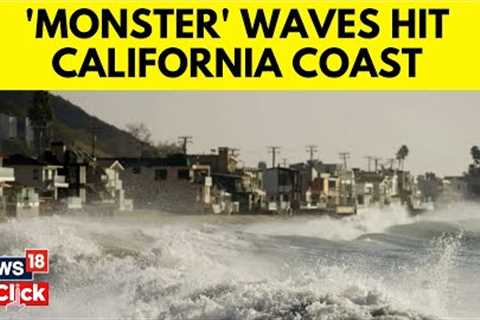 California Giant Waves | Rogue Wave Slams Into Southern California Beachgoers | N18v | News18