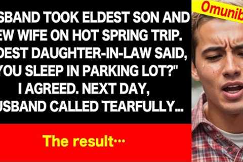 Husband brings son and wife on vacation, wife storms out and reveals dark secret as revenge.