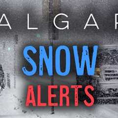 【4K】Calgary Snow Spell | Chaos on Roads| ❄️ Downtown | #blizzard  #downtown  #snowfall  #snow