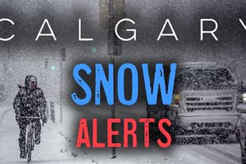【4K】Calgary Snow Spell | Chaos on Roads| ❄️ Downtown | #blizzard  #downtown  #snowfall  #snow