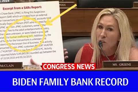 Hunter Biden Hearing COMPLETELY IMPLODES When Taylor Greene Brings Up Bank Record . . DEMS OBJECTED