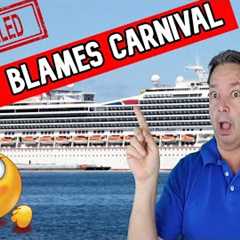 CRUISE CANCELLED AND FAMILY BLAMES CARNIVAL, BUT ARE THEY AT FAULT INSTEAD