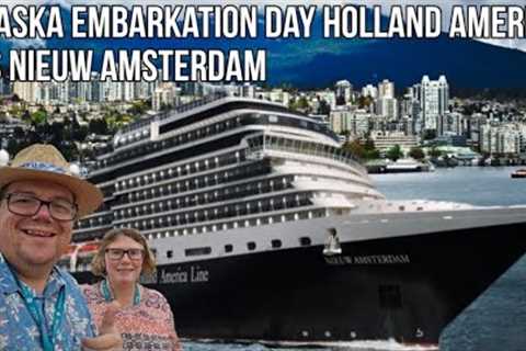 Alaska Embarkation Day / Holland America line MS Nieuw Amsterdam / Complete Ship and Room Tour 2024