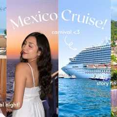 MEXICO CRUISE VLOG!🛳️🌴🌺 carnival 7 day cruise, puerto vallarta, mazatlan, cabo san lucas